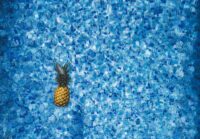 pineapple floating in a pool. How to raise the pH in your pool overnight.