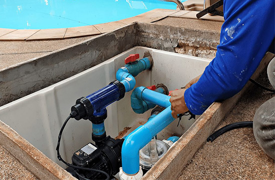 leaking pool equipment replacement